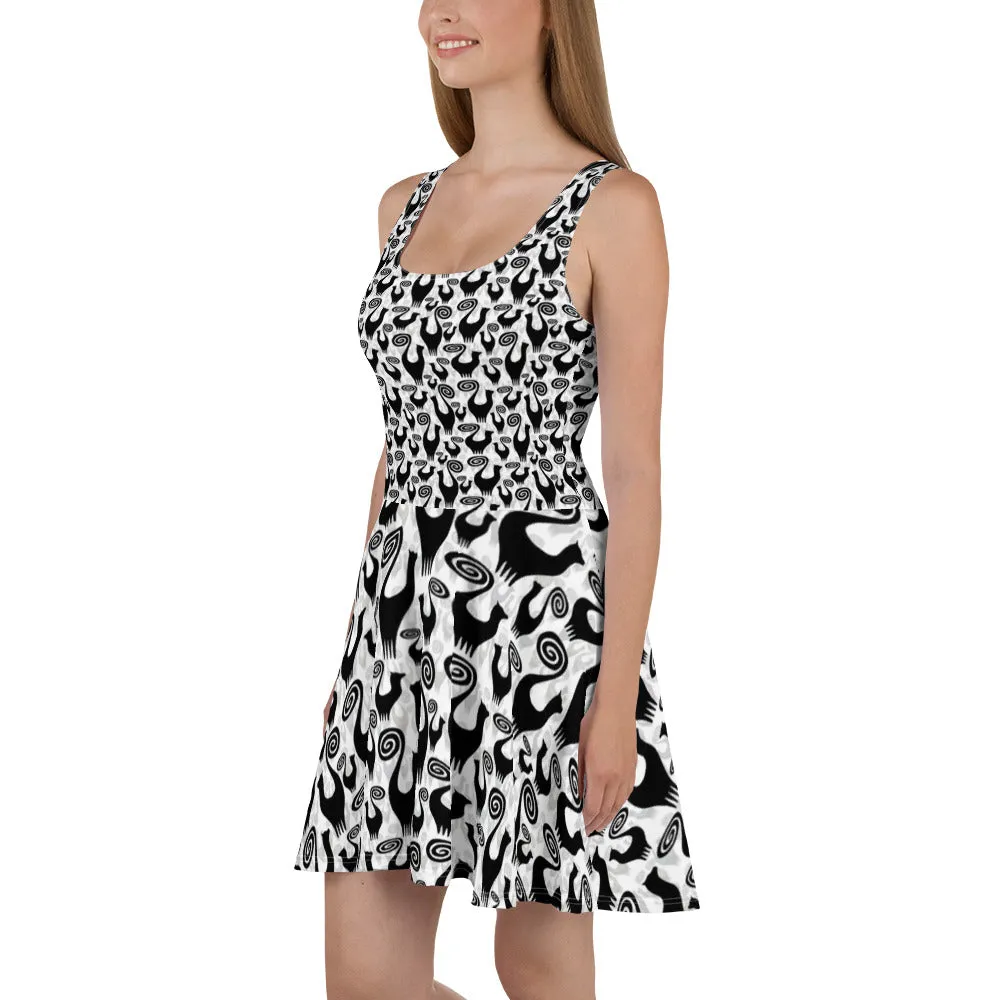 Snooty Cats Skater Dress