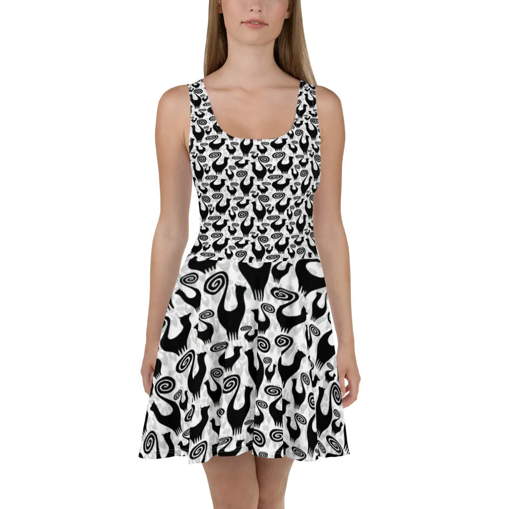 Snooty Cats Skater Dress