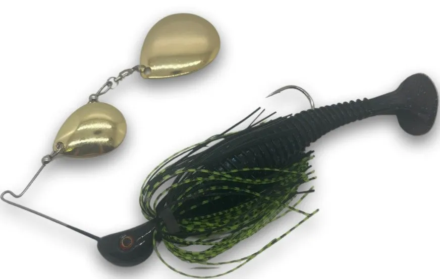 Spin Wright 5/8oz Spinner Bait Rigged With 6 Inch Plastic