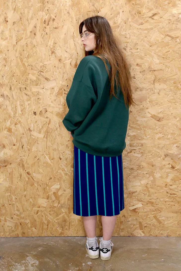 Stranger Stripes 80s Midi Skirt