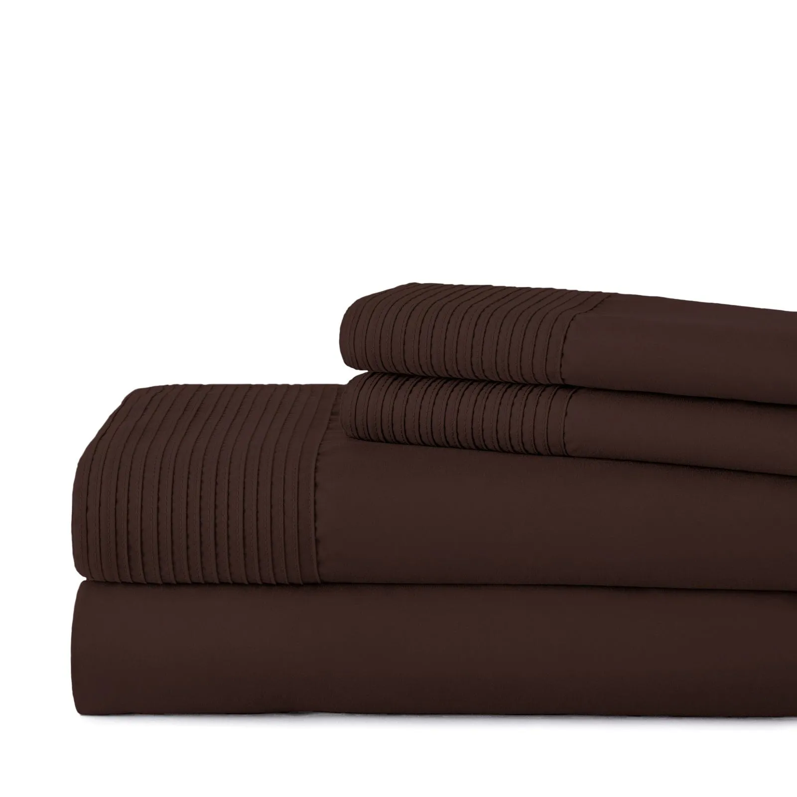 Vilano Extra Deep Pocket Pleated Sheet Set in Earth Tones