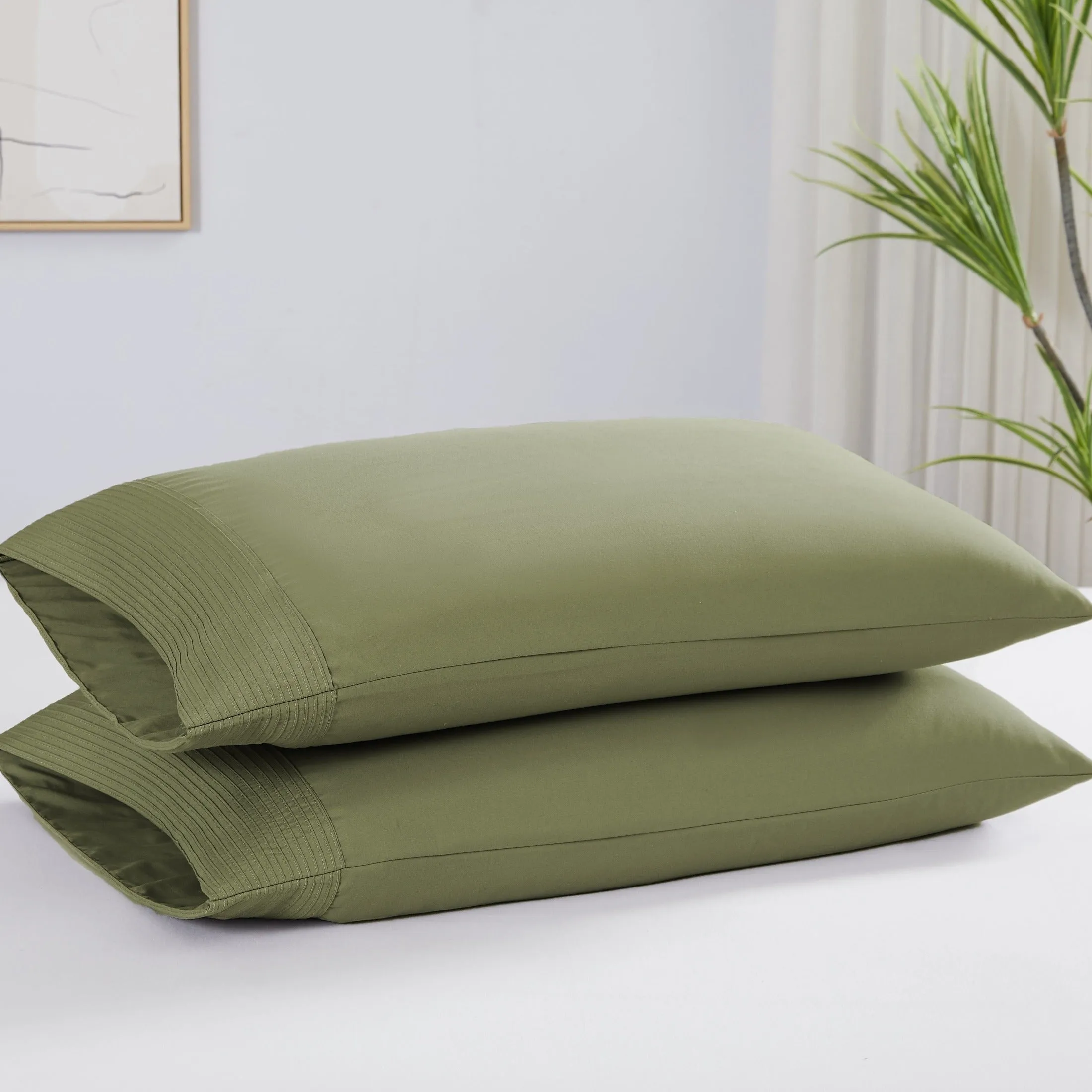 Vilano Extra Deep Pocket Pleated Sheet Set in Earth Tones