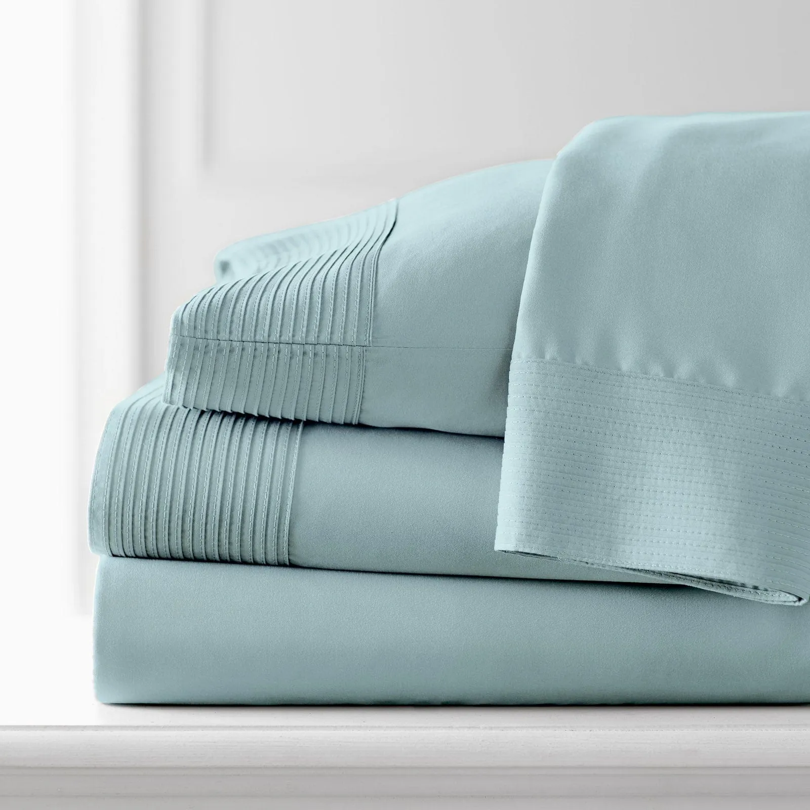 Vilano Extra Deep Pocket Pleated Sheet Set in Earth Tones