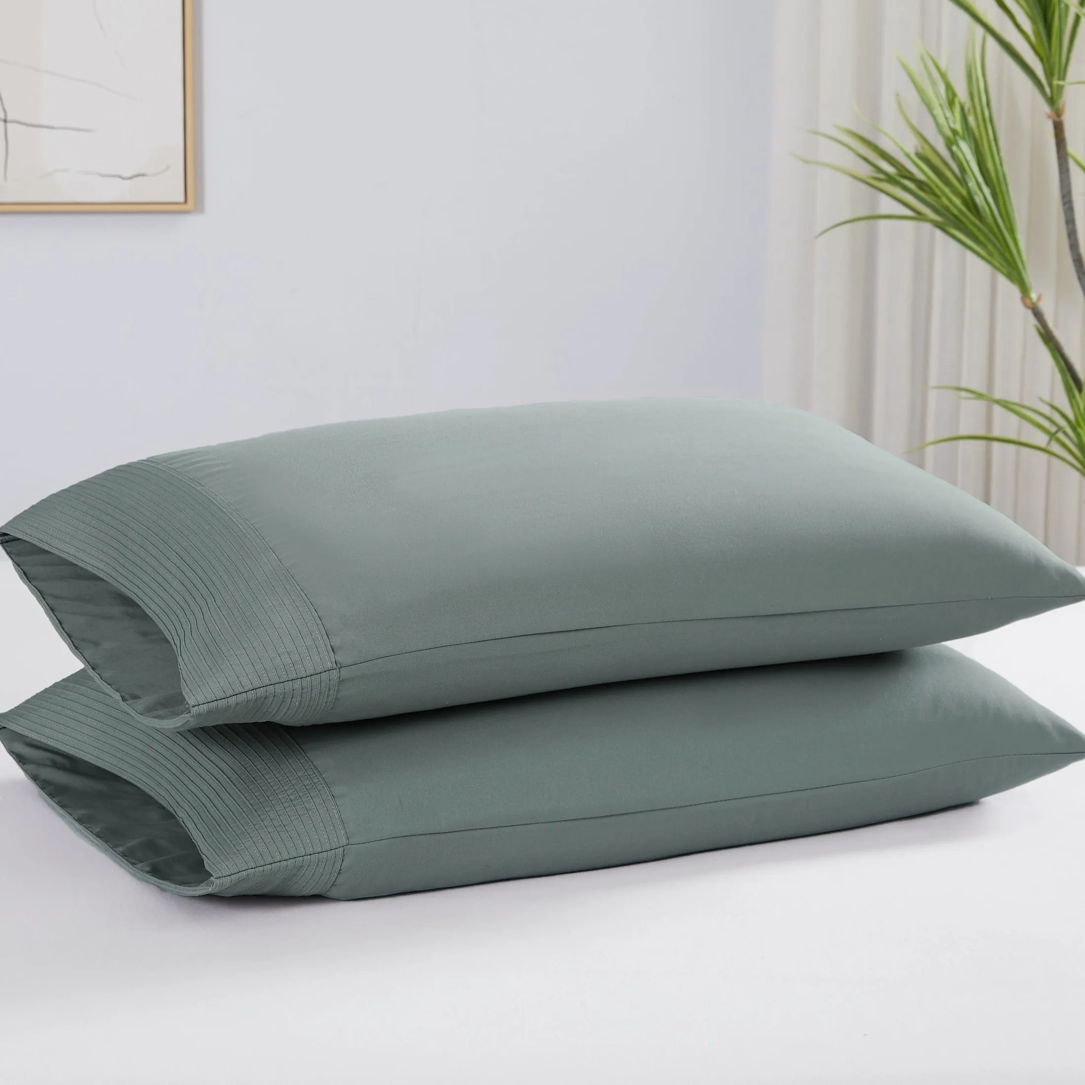 Vilano Extra Deep Pocket Pleated Sheet Set in Earth Tones