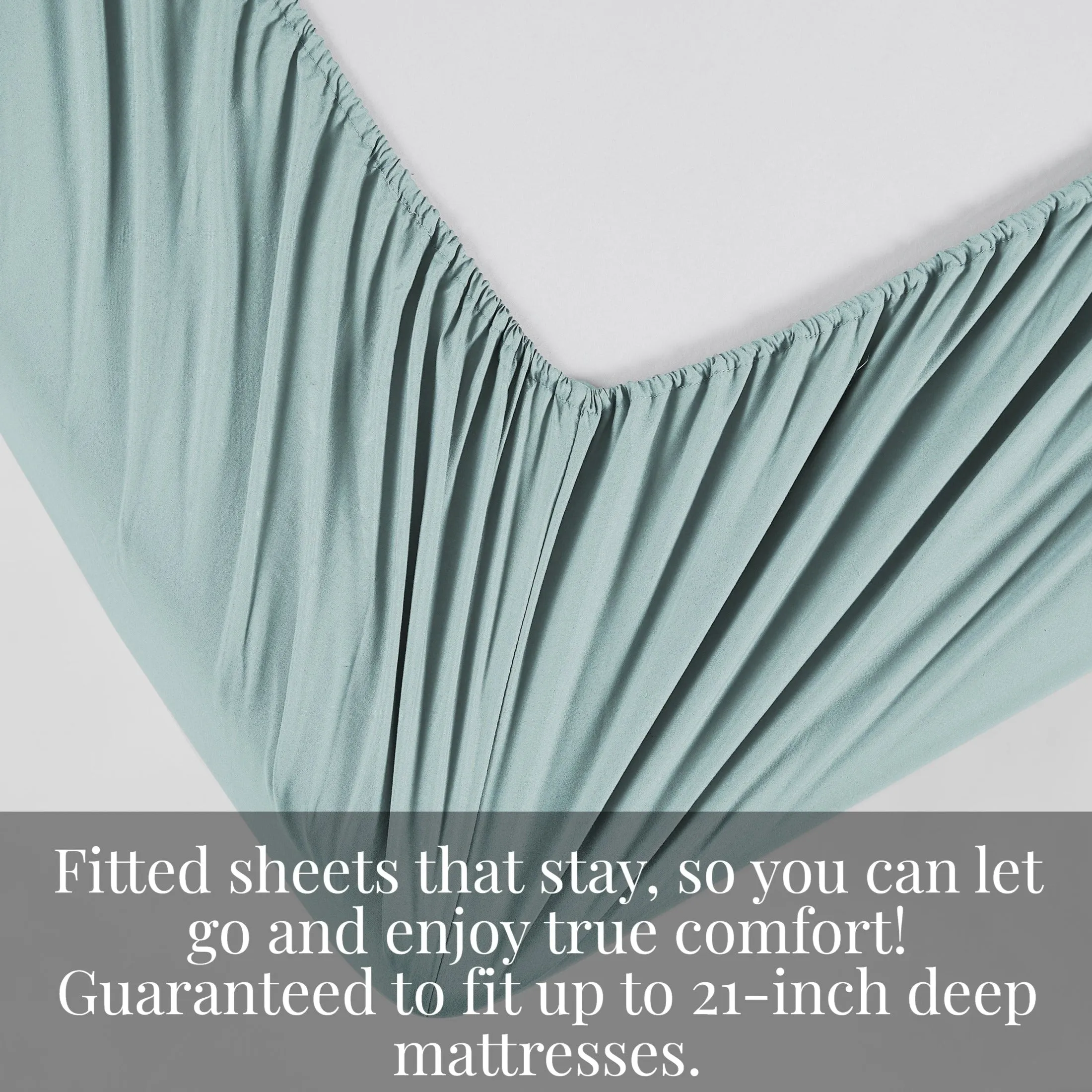 Vilano Extra Deep Pocket Pleated Sheet Set in Earth Tones